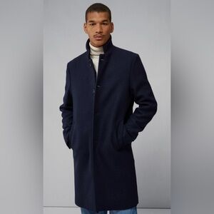 J.Lindeberg Holger Melton Coat in Navy NWT